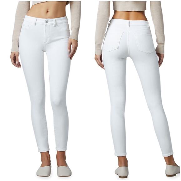 DL1961 Denim - DL1961 Florence Instasculpt Cropped jeans in white, size 32